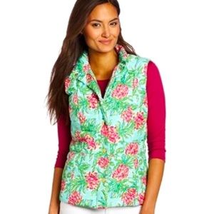Lilly Pulitzer Spike the Punch print puffer vest